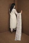 Designer White Kurti Set with Multicolour Embroidery | women’s ethnic outfit sets |