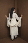 Elegant Cream Embroidered Cotton Kurti Set with Dupatta – Ethnic Grace Collection