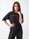 Women's Airport Style Ribbed Co-Ord Set with Wide-Leg Trousers|Women's Designer-Inspired Co-Ord Set|