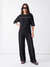 Women's Airport Style Ribbed Co-Ord Set with Wide-Leg Trousers|Women's Designer-Inspired Co-Ord Set|