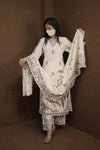 Designer White Kurti Set with Multicolour Embroidery | women’s ethnic outfit sets |
