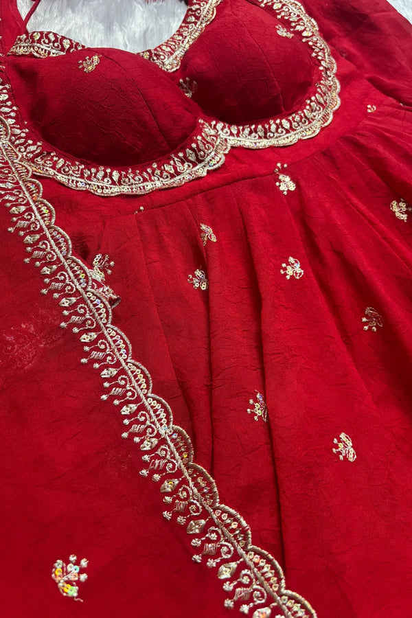 Elegance Unveiled: A Red Dress in Luxury