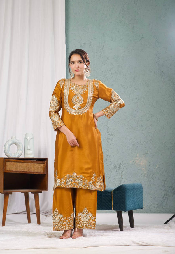 Prisha Embroidered Punjabi Suit Set