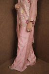 Women’s Pink Embroidered Kurti Sharara Festive Set | Embroidered Design|
