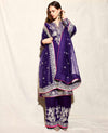 Royal Elegance: Deep Purple Embroidered Anarkali Suit
