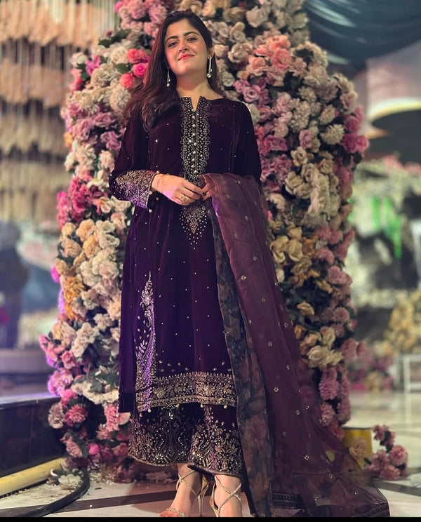 Regal Velvet Splendor with a Touch of Sophistication