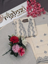 Elegant Cream Embroidered Cotton Kurti Set with Dupatta – Ethnic Grace Collection
