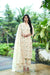 Charming Off-White Designer Kurti Set with Chiffon Dupatta