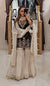 Black and White Embroidered Sharara Suit with Dupatta and Detailing