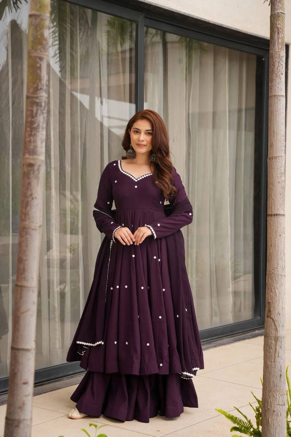 Enchanted Moments: A Lady in Lavish Purple