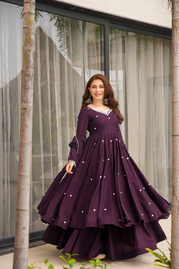 Enchanted Moments: A Lady in Lavish Purple