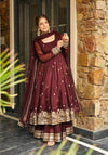 Elegant Harmony: Maroon and Green Anarkali Suits for Women