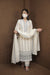 Festive Ready Embroidered Kurta Pant Dupatta Set in Off-White Tone