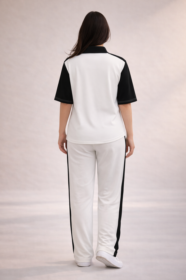 Futsal Slogan Half-Zip Co-ord Set | Premium Travel & Daily Wear for Women