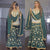 Green Embroidered Sharara Suit with Dupatta