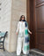 Chic White Palazzo Suit with Embroidered Hem and Ombre Dupatta for Elegant Daywear Look