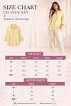 Trendy Pastel Yellow Shirt & White Pant Co-Ord Set for Women | Summer Outfit | Casual & Office Wear