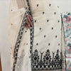 Luxe Black and White Embroidered Salwar Suit