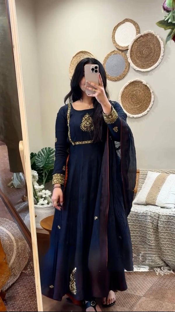 Elegance Unveiled A Woman in Timeless Black Attire