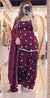Olive Green, Maroon & Lavender Embroidered Farshi Salwar Suits with Dupatta